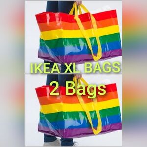 IKEA Colorful Striped Tote Bags